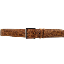 Carica l'immagine nel visualizzatore di Gallery, Orciani Cintura classica Cocco Fianco Lucido in coccodrillo 3 cm Miele - STANGA Pelletteria