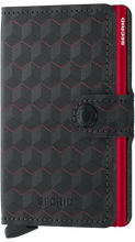 Carica l'immagine nel visualizzatore di Gallery, Secrid Miniwallet Optical Black-Red - STANGA Pelletteria