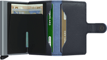 Carica l'immagine nel visualizzatore di Gallery, Secrid MIniwallet Saffiano Navy - STANGA Pelletteria