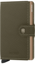 Carica l'immagine nel visualizzatore di Gallery, Secrid MIniwallet Saffiano Olive - STANGA Pelletteria