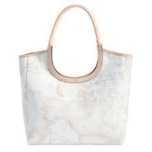 Carica l'immagine nel visualizzatore di Gallery, Alviero Martini 1^A Classe Borsa Shopping Sagomata Geo White
