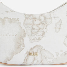 Carica l'immagine nel visualizzatore di Gallery, Alviero Martini 1^A Classe Borsa Sottospalla Con Tracolla Geo White E053
