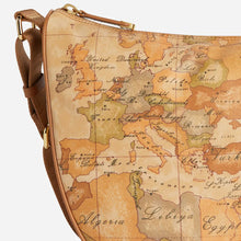 Carica l'immagine nel visualizzatore di Gallery, Alviero Martini 1^A Classe Borsa Geo Soft Tracolla a Mezzaluna Grande Geo Classico S008
