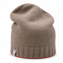 Carica l'immagine nel visualizzatore di Gallery, Riviera Berretto In Cashmere Double Face Brown/Arancio
