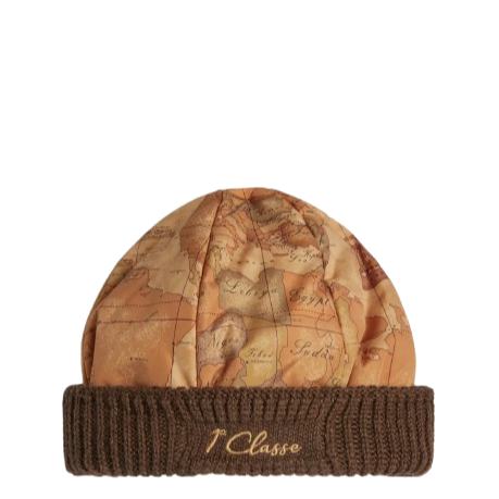 Alviero Martini 1^Classe Cuffia In Nylon Geo Classic Castagna