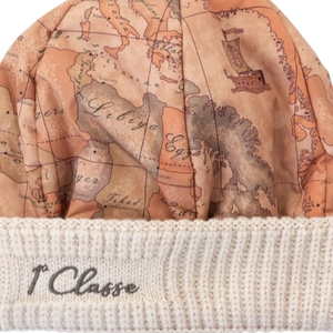Alviero Martini 1^Classe Cuffia In Nylon Geo Classic Panna
