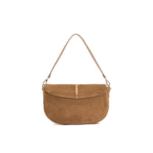 Carica l'immagine nel visualizzatore di Gallery, Alviero Martini 1^Classe Savage Leather Tracolla Con Patta Camoscio Beige
