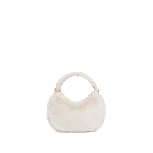 Carica l'immagine nel visualizzatore di Gallery, Alviero Martini 1^Classe Mini Borsa A Mano Chalet Chic in Eco Pelliccia Bianca
