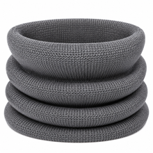 Carica l'immagine nel visualizzatore di Gallery, Riviera Collo In Cashmere Tubolare Gris2
