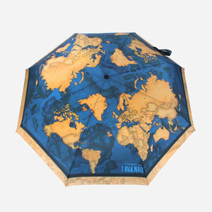 Alviero Martini 1^ Classe Mini Ombrello In Tessuto Stampa Geo Bicolor Blu