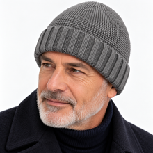 Carica l'immagine nel visualizzatore di Gallery, Riviera Berretto In Cashmere Cupola Rasata Gris2
