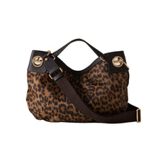 Carica l'immagine nel visualizzatore di Gallery, Borbonese Borsa London Medium Corteccia Leopardato
