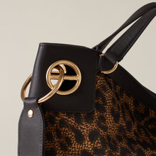 Carica l'immagine nel visualizzatore di Gallery, Borbonese Borsa London Medium Corteccia Leopardato

