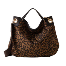 Carica l'immagine nel visualizzatore di Gallery, Borbonese Borsa London Large Corteccia Leopardato
