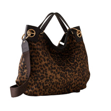 Carica l'immagine nel visualizzatore di Gallery, Borbonese Borsa London Large Corteccia Leopardato
