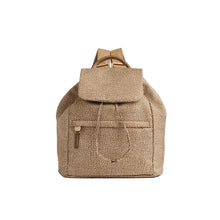Carica l'immagine nel visualizzatore di Gallery, Borbonese B-Club Zaino Medium Con Patta Beige/Marrone

