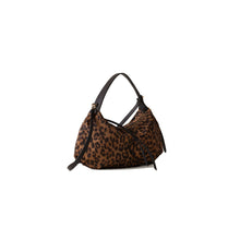 Carica l'immagine nel visualizzatore di Gallery, Borbonese Borsa Hobo Small Corteccia Leopardato
