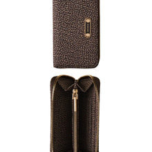 Carica l'immagine nel visualizzatore di Gallery, Borbonese Portafoglio Medium Zip Around Catrame
