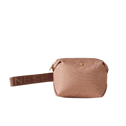 Borbonese Cosmetic Case Con Maniglia Mauve