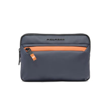 Carica l'immagine nel visualizzatore di Gallery, Piquadro Pochette Tessuto Gommato Blu/Arancio
