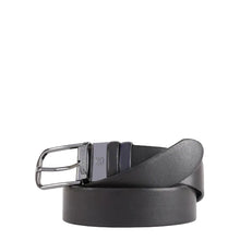 Carica l'immagine nel visualizzatore di Gallery, Piquadro Cintura Uomo Reversibile Fibia Argento Nera/Blu
