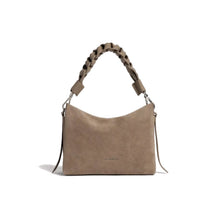 Carica l'immagine nel visualizzatore di Gallery, Coccinelle Boheme Suede Bimaterial Small Warm Taupe/Warm Taupe
