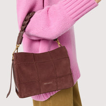 Carica l'immagine nel visualizzatore di Gallery, Coccinelle Boheme Check Suede Embroidery Small Berry/Berry
