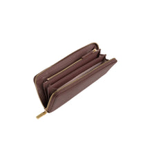 Carica l'immagine nel visualizzatore di Gallery, Coccinelle Portafoglio Zip Around Metallic Soft Berry
