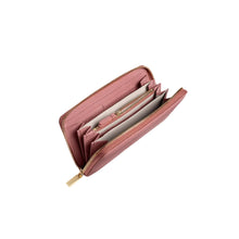 Carica l'immagine nel visualizzatore di Gallery, Coccinelle Portafoglio Zip Around Large Metallic Soft Winter Rose
