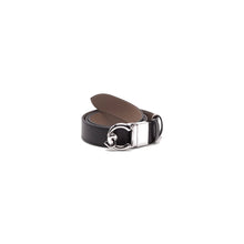 Carica l'immagine nel visualizzatore di Gallery, Coccinelle Cintura Logo Argento C-Me Reversibile Noir/Warm Taupe
