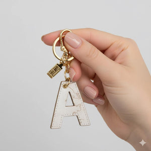 Alviero Martini 1^ Classe Portachiavi Geo White Lettera A
