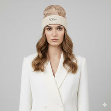 Carica l&#39;immagine nel visualizzatore di Gallery, Alviero Martini 1^Classe Cuffia In Nylon Geo Classic Panna
