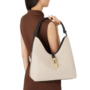 Furla Goccia A Spalla M Naturale / Nero