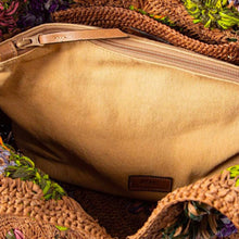 Carica l'immagine nel visualizzatore di Gallery, Afar Desire Borsa Rafia Multicognac - STANGA Pelletteria
