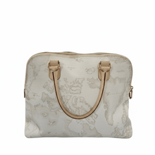 Carica l'immagine nel visualizzatore di Gallery, Alviero Martini 1^ Classe – Bauletto "Geo White" (Mod. D019 - 6188) Borsa Usata - STANGA Pelletteria
