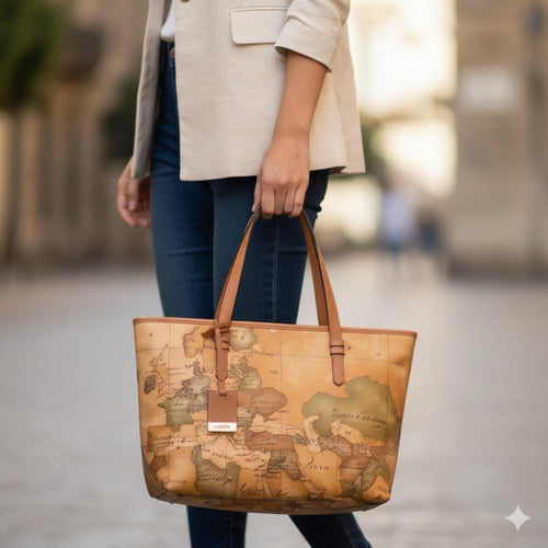 Alviero Martini 1^ Classe Borsa Shopping Media Geo Classic D006 - STANGA Pelletteria