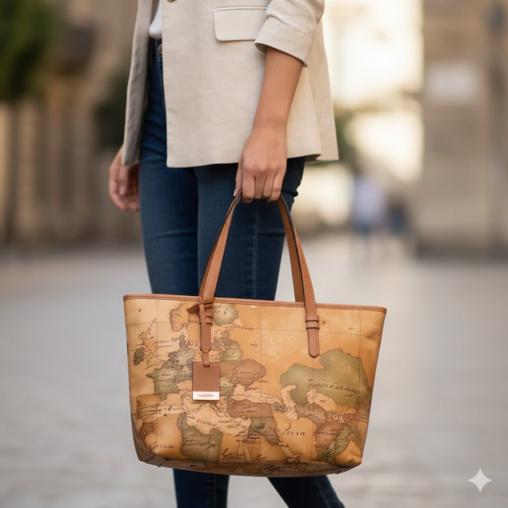 Alviero Martini 1^ Classe Borsa Shopping Media Geo Classic D006 - STANGA Pelletteria