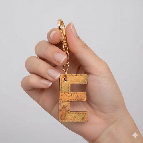 Alviero Martini 1^ Classe Geo Classic Portachiavi Lettera E P00E - STANGA Pelletteria