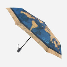 Carica l&#39;immagine nel visualizzatore di Gallery, Alviero Martini 1^ Classe Mini Ombrello In Tessuto Stampa Geo Bicolor Blu - STANGA Pelletteria

