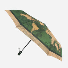 Carica l&#39;immagine nel visualizzatore di Gallery, Alviero Martini 1^ Classe Mini Ombrello In Tessuto Stampa Geo Bicolor Verde - STANGA Pelletteria
