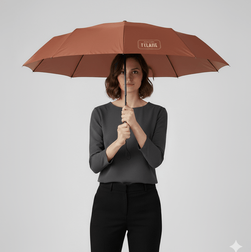 Alviero Martini 1^ Classe Ombrello Openclose Con Targhetta Marrone - STANGA Pelletteria