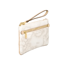 Carica l'immagine nel visualizzatore di Gallery, Alviero Martini 1^ Classe Pochette Grande Con Polsiera Geo White M026 - STANGA Pelletteria
