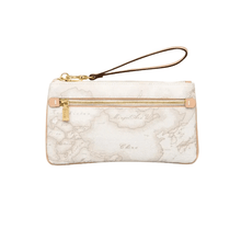 Carica l'immagine nel visualizzatore di Gallery, Alviero Martini 1^ Classe Pochette Grande Con Polsiera Geo White M026 - STANGA Pelletteria
