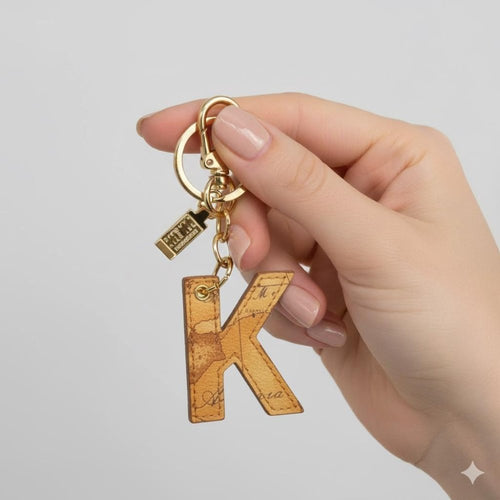 Alviero Martini 1^ Classe Portachiavi Geo Classic Lettera K P00K - STANGA Pelletteria