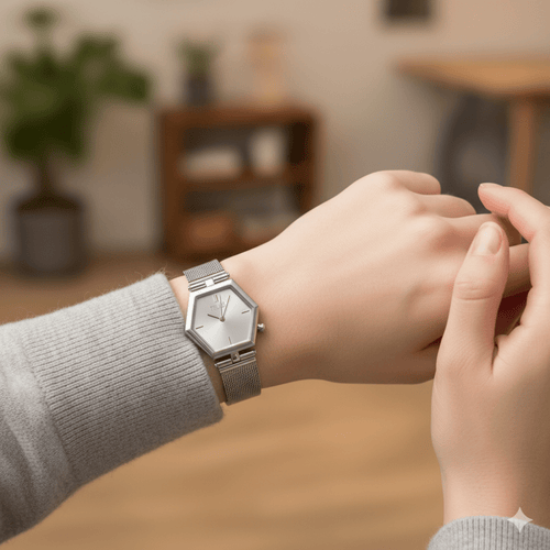 Alviero Martini 1^ Classe Salina orologio con cinturino in accaio inossidabile Argento - STANGA Pelletteria