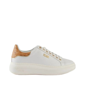 Alviero Martini 1^ Classe Sneakers in pelle liscia con dettagli in nappa Geo Classic Bianche - STANGA Pelletteria