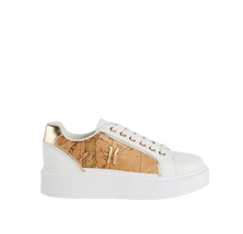 Carica l&#39;immagine nel visualizzatore di Gallery, Alviero Martini 1^ Classe Sneakers Sneaker in eco nappa con lati Geo Classic e logo 1C Bianche - STANGA Pelletteria
