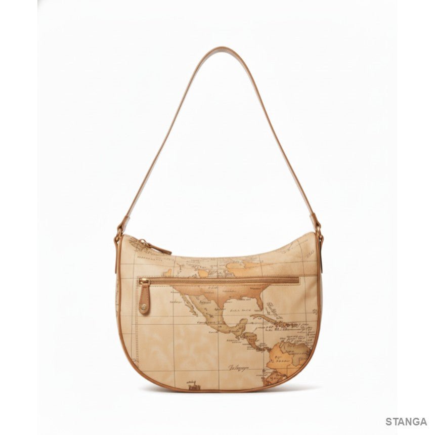 Alviero Martini 1^A Classe Borsa Geo Soft Tracolla a Mezzaluna Media Con Tasca S009 - STANGA Pelletteria