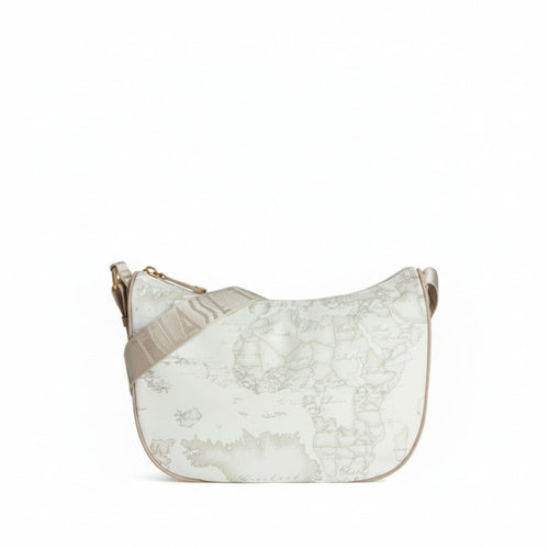 Alviero Martini 1^A Classe Borsa Geo Soft White Tracolla a Mezzaluna Media S007 - STANGA Pelletteria