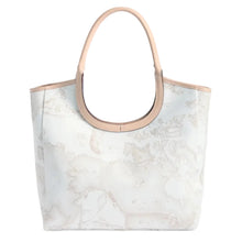 Carica l'immagine nel visualizzatore di Gallery, Alviero Martini 1^A Classe Borsa Shopping Sagomata Geo White - STANGA Pelletteria
